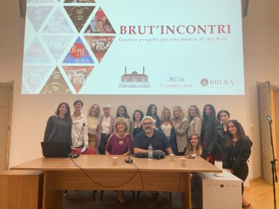 Presentazione di Brut'Incontri, in collaborazione con il corso di Comunicazione e Valorizzazione delle Collezioni Museali dell'Accademia di Belle Art di Brera, il Museo di Antropologia Criminale Cesare Lombroso e il Museo di Antropologia ed Etnografia dell'Università di Torino, in occasione del Festival di Arte Irregolare del 2021.